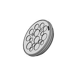 купить 43553 Icotek KEL-DP 50|18 A gy / Cable entry plate, round, pluggable, for wall thickness 1.5 - 2.5 mm, IP65