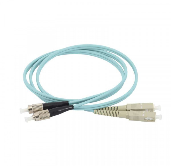 купить Патч-корд оптический коммутационный соединительный для многомодового кабеля (MM); 50/125 (OM3); SC/UPC-FC/UPC (Duplex) (дл.25м) ITK FPC5003-SCU-FCU-C2L-25M