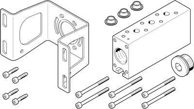 купить FESTO P-Anschlussleiste 8026358 VABM-B10-30-G34-4-