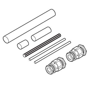 купить Набор для подключения к соед. коробке и концевой заделки греющего кабеля EM2-XR термоусаж. компоненты и сальник M32 Raychem CE32-02