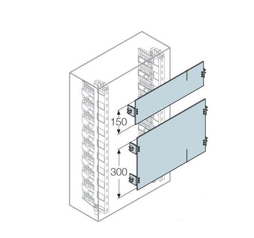 купить Плата модульная H=150мм для шкафов Gemini (размер 2-3) ABB 1SL0297A00