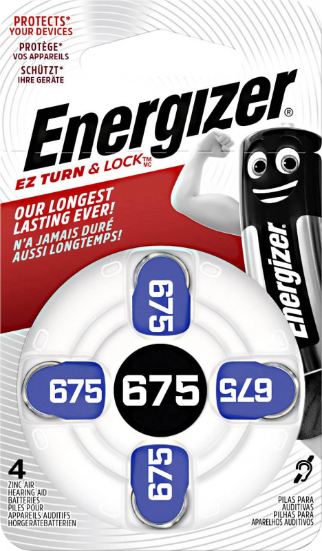купить Energizer Hearing Aid PR44 Knopfzelle ZA 675 Zink-