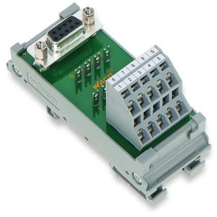 купить Модуль интерфейсный D-SUB для миниатюрного соединителя розетка 9-конт. WAGO 289-725