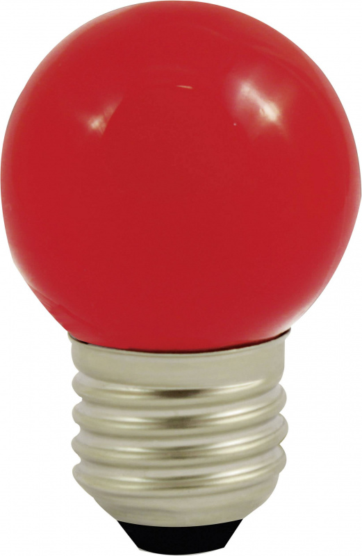 купить LightMe LED  E27 Tropfenform 1 W Rot (d x L) 45 mm