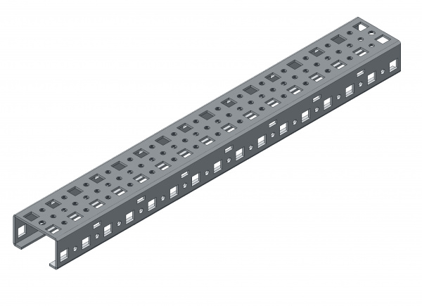 купить ATCLC120 Schrack Technik Einrastprofile (Paar) Länge 1200mm, 2mm verzinkter Baustahl