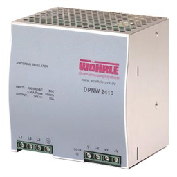 купить DPNW 2410 Wohrle Three Phase Power Supply, Output 24VDC / 10A / input 340-550 V with extended Range Input / for DIN-Rail