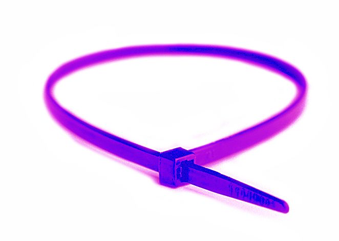купить Стяжка кабельная, стандартная, полиамид 6.6, пурпурная, TY200-18-7 (1000шт)