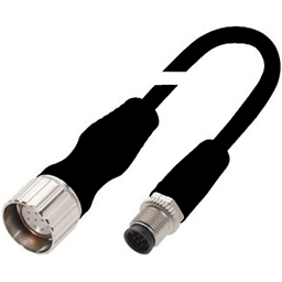 купить BCC088P Balluff Double-ended cordset, Female straight M23x1, Male straight M12x1, PUR, 2.00 m, Drag chain compatible