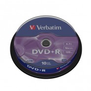 купить Носители информации Verbatim DVD+R 4,7Gb 16х Cake/10 43498