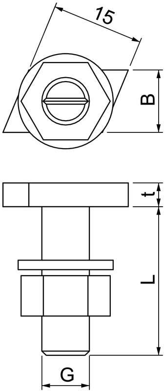 купить Болт с прямоугольной головкой M8х25мм CL20HB M8х25 ZL OBO 1148016