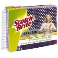 купить Губка Scotch-Brite для посуды д/сильн загряз EXTREME 70х109 мм 2 шт HD-E-2