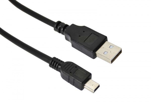 купить Шнур mini USB (male) - USB-A (male) 0.2м черн. Rexant 18-1131-2