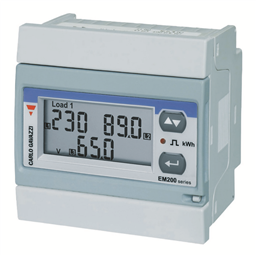 купить EM21072DAV53HOSPFAP Carlo Gavazzi Three-phase energy meter with removable front LCD display unit, 4-DIN, RS485 port, Certified according to MID Directive, Panel mounting
