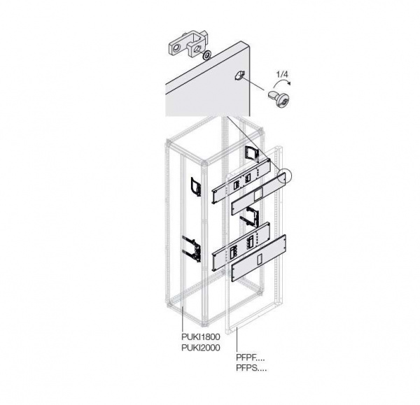 купить Комплект горизонт. уст. XT4+МП3/4PFixH200/W800 ABB 1STQ001448B0000