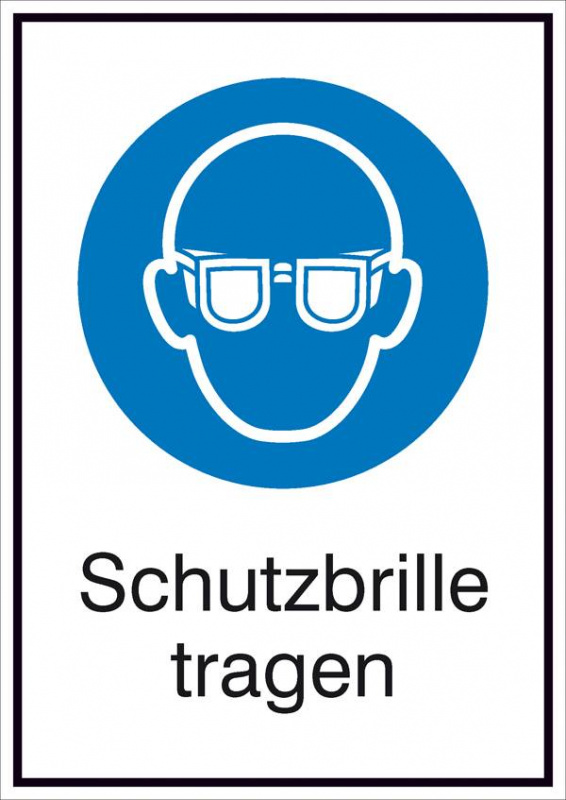 купить Gebotsschild Schutzbrille benutzen Schutzbrille tr