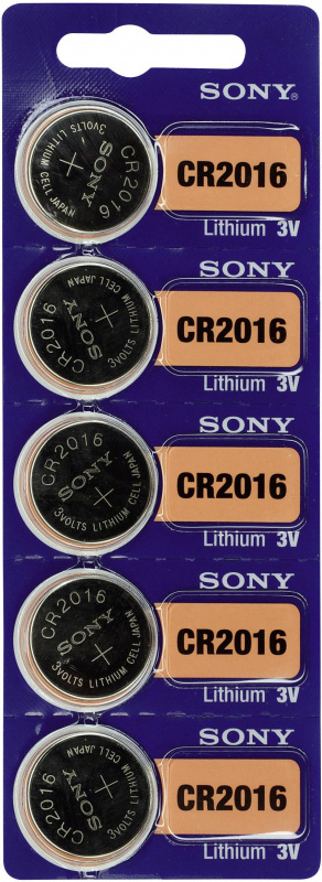 купить Sony CR 2016 Knopfzelle CR 2016 Lithium 90 mAh 3 V