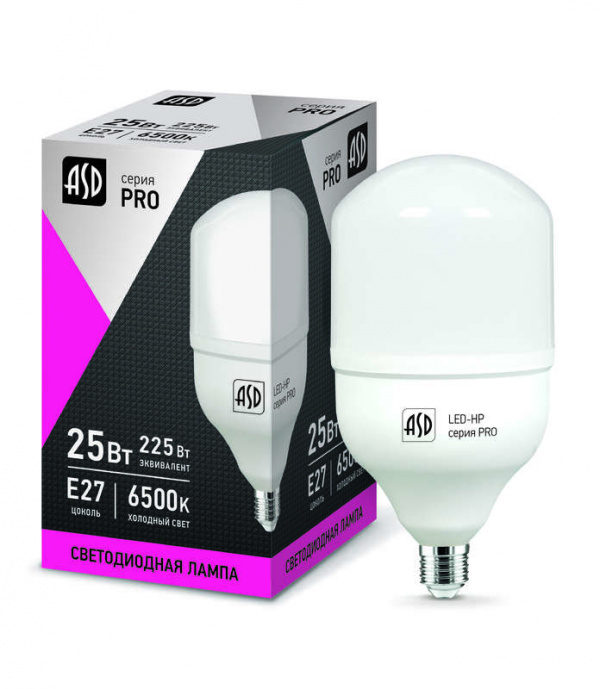 купить Лампа светодиодная LED-HP-PRO 25Вт 230В E27 6500К 2250Лм ASD 4690612018713