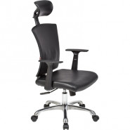 купить Кресло BN_Cm_EChair-560 TPU кожзам черный, хром