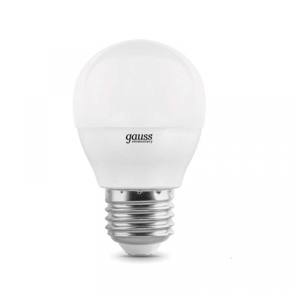 купить Лампа светодиодная LED Elementary 10Вт шар 4100К E27 920лм Gauss 53220