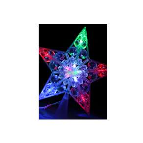 купить Фигурка "Макушка на елку "Звезда" 10 мигающих светодиодов шнур 2м IP20 Космос KOC_STAR10LED_RGB