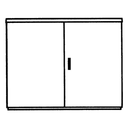 купить 843162 General Electric EH3/F 2 Factory assembled cabinet with flat surface 875x1115x320
