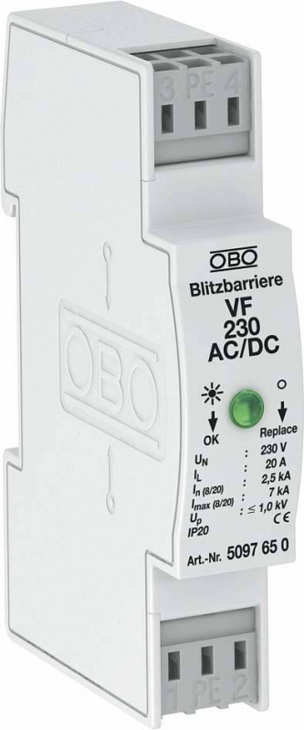 купить OBO Bettermann VF230-AC/DC 5097650 Blitzbarriere