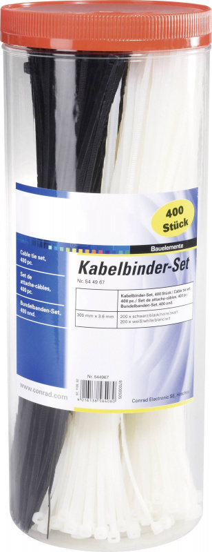 купить TRU COMPONENTS 1572053  Kabelbinder-Sortiment 300