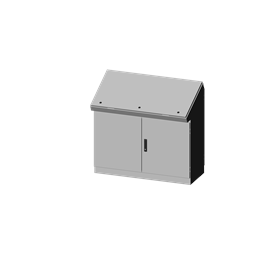 купить SCE-464919DC Saginaw Console / Dual Access Overlapping Two Door / ANSI-61 gray powder coating inside and out.  Optional sub-panels are powder coated white.