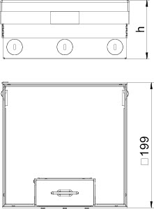 купить Лючок UDHOME4 2V сталь OBO 7427232