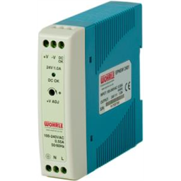 купить EPNSW 2401 Wohrle Single phase, primary switched power supply, output 24VDC / 1A / Input 85-264VAC (extended range Input) / for DIN-Rail