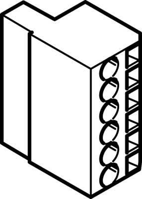 купить FESTO Stecker 553859 NECC-L1G6-C1  300 V/AC (max)