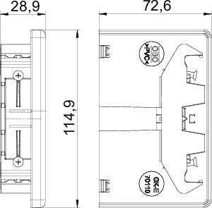 купить Заглушка кабель-канала торцевая Rapid 80 70х110мм GK-E70110WA серебр. бел. OBO 6274374