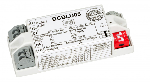 купить NLDCBLU05 Schrack Technik Einzelleuchtenüberwachungsbaustein für CPS/LPS-Anlagen