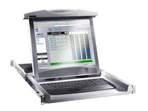 купить Консоль монитор-клавиатура DK 17дюйм RAL9005 нем. сенсорная панель Rittal 9055410
