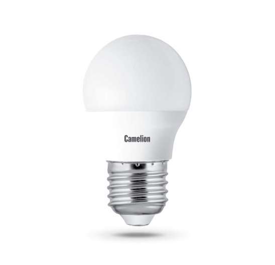 купить Лампа светодиодная LED7-G45/845/E27 7Вт шар 4500К белый E27 560лм 220-240В Camelion 12072