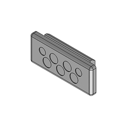 купить 43585 Icotek KEL-DP-E 46|7 gy / Cable entry plate, pluggable, for wall thickness 1.5 - 2.5 mm, IP64