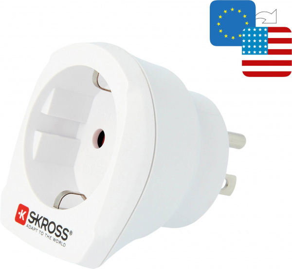 купить Skross 1.500203-E Reiseadapter  CA EU to USA