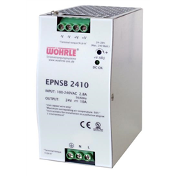 купить EPNSB 2410 Wohrle Single phase, primary switched power supply, output 24VDC / 10A / Input 90-264VAC / for DIN-Rail