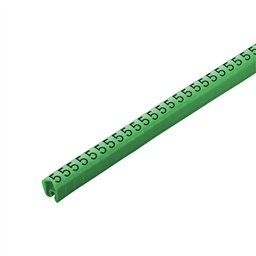купить 1568261518 Weidmueller Cable coding system / Cable coding system, 4 - 10 mm, 7 mm, Printed characters: Numbers, 5, PVC, soft, without Cadmium, Green