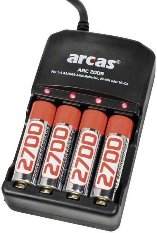 купить Arcas ARC-2009 NiCd, NiMH Micro (AAA), Mignon (AA)