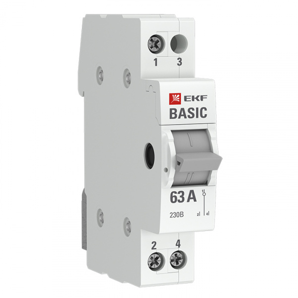 купить Переключатель трехпозиционный 1п 63А Basic EKF tps-1-63