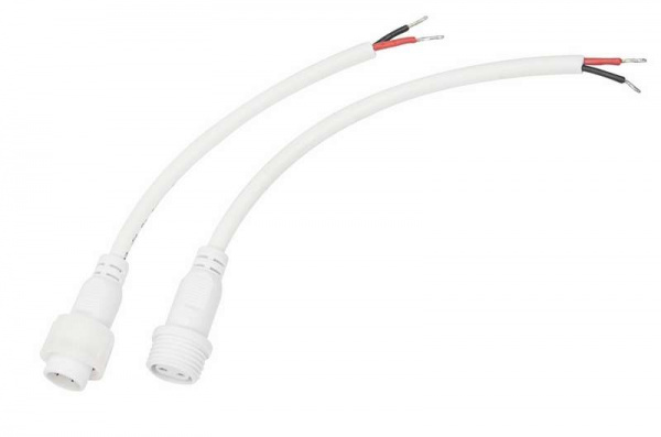 купить Соединительный кабель (2pin) герметичный (IP67) 2х1.0кв.мм 300В бел. Rexant 11-9820