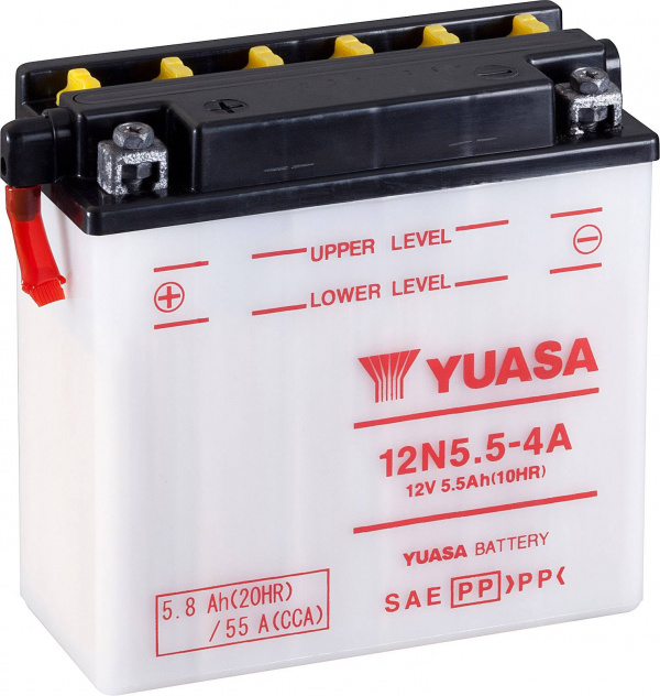 купить Yuasa 12N5.5-4A Motorradbatterie 12 V 5.5 Ah  Pass