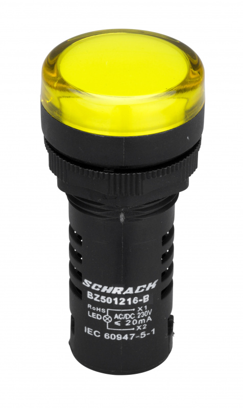 купить BZ501216B Schrack Technik LED-Leuchtmelder Monoblock  230 V - AC/DC gelb