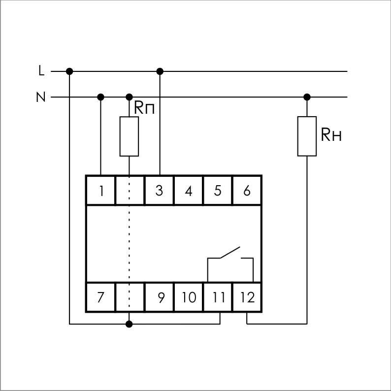 Pr 615 реле схема подключения