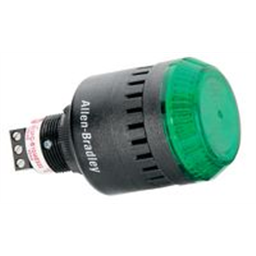 купить 855PD-B10MEC1322 Allen-Bradley Panel Mount Dual Circuit Alarm, 45mm / Sounder with LED, Green / 120V AC