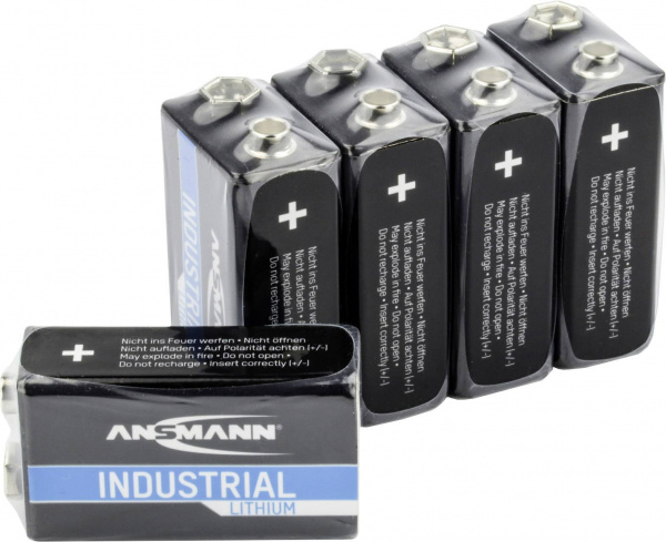 купить Ansmann Lithium Industrial 6LR61 9 V Block-Batteri