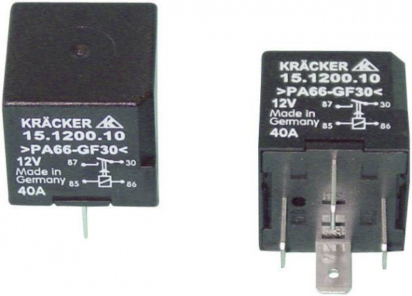 купить Kraecker 15.1200.10 Kfz-Relais 12 V/DC 40 A 1 Schli