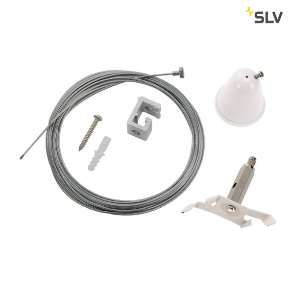 купить LI1001391 Schrack Technik Drahtseilabhängung-Set mit Kabel für S-TRACK 3P, weiß, 5m