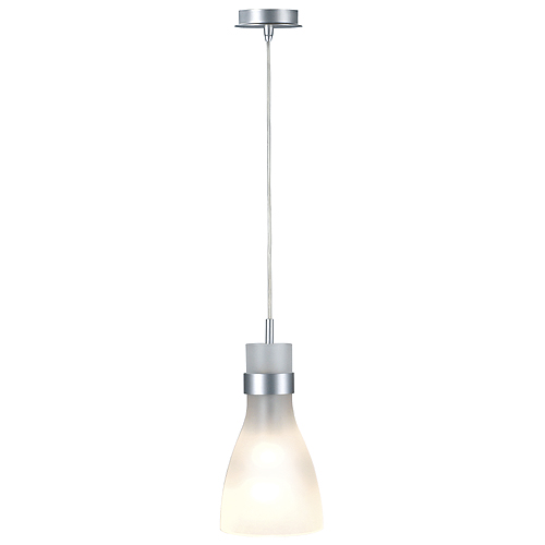 купить LI133464 Schrack Technik BIBA III Pendelleuchte E14, max.60W, silber/satiniertes Glas